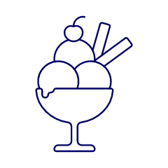 Triple Scoop Cup Illustration from UX Line Set