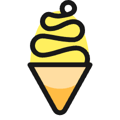Ice Cream Cone 1 Icon from Ultimate Colors Set