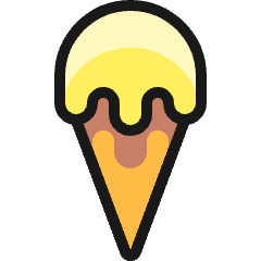 Ice Cream Cone Icon from Ultimate Colors Set