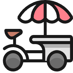 Ice Cream Truck Icon from Ultimate Colors Set