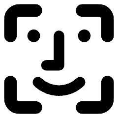Face Scan 1 Icon from Core Solid Set