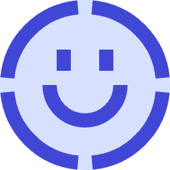 Face Scan Circle Icon from Sharp Duo Set