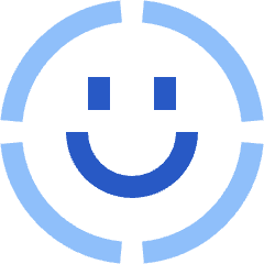 Face Scan Circle Icon from Sharp Flat Set