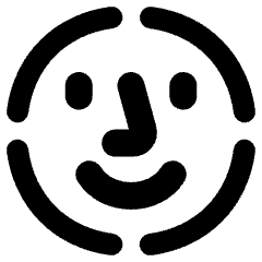 Face Scan Circle Icon from Plump Remix Set