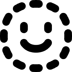 Face Scan Circle Icon from Flex Solid Set
