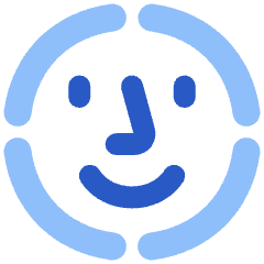 Face Scan Circle Icon from Plump Flat Set