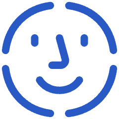Face Scan Circle Icon from Plump Duo Set