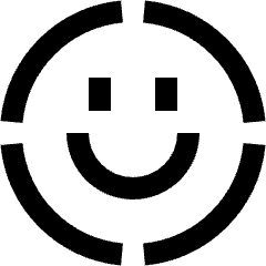 Face Scan Circle Icon from Sharp Solid Set