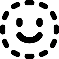 Face Scan Circle Icon from Flex Remix Set