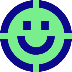 Face Scan Circle Icon from Sharp Pop Set
