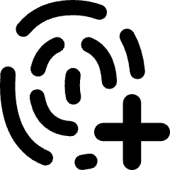 Fingerprint Add Icon from Flex Remix Set
