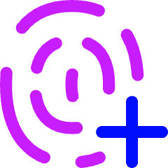 Fingerprint Add Icon from Flex Neon Set
