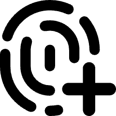 Fingerprint Add Icon from Core Remix Set