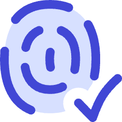 Fingerprint Check Validate Icon from Flex Duo Set