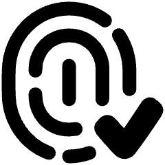 Fingerprint Check Validate Icon from Plump Remix Set