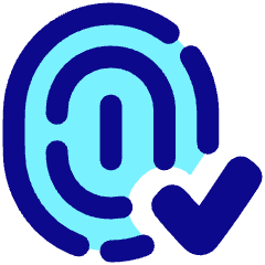 Fingerprint Check Validate Icon from Plump Pop Set