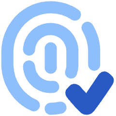 Fingerprint Check Validate Icon from Plump Flat Set