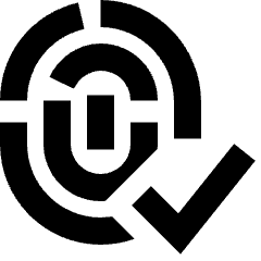 Fingerprint Check Validate Icon from Sharp Remix Set
