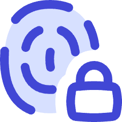 Fingerprint Lock Privacy Icon from Flex Duo Set