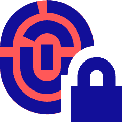 Fingerprint Lock Privacy Icon from Sharp Pop Set