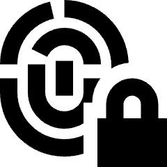 Fingerprint Lock Privacy Icon from Sharp Remix Set