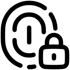Fingerprint Lock Privacy Icon from Plump Line Set