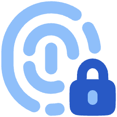 Fingerprint Lock Privacy Icon from Plump Flat Set