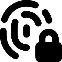 Fingerprint Lock Privacy Icon from Core Solid Set