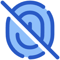 Fingerprint Off Icon from Plump Duo Set