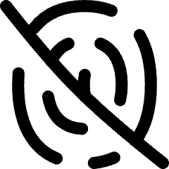 Fingerprint Off Icon from Flex Line Set