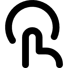 Id Finger Print Scan Icon from Micro Line Set