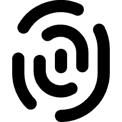 Id Thumb Mark Icon from Micro Line Set