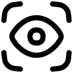 Iris Scan Icon from Flex Line Set