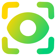 Iris Scan Icon from Plump Gradient Set