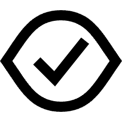Iris Scan Confirm Icon from Sharp Line Set