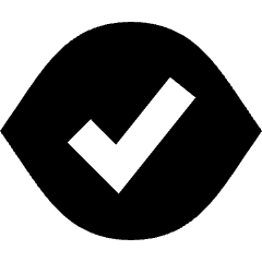 Iris Scan Confirm Icon from Sharp Solid Set