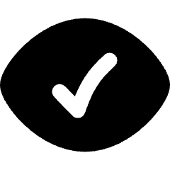 Iris Scan Confirm Icon from Flex Solid Set