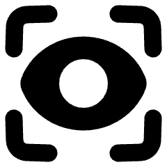 Iris Scan Icon from Plump Solid Set