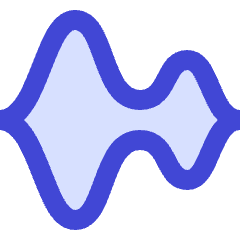 Sound Wave Voice Command Icon from Sharp Duo Set