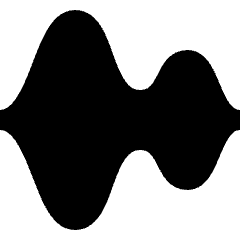 Sound Wave Voice Command Icon from Sharp Solid Set