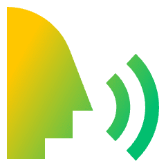 Voice Activation 1 Icon from Sharp Gradient Set