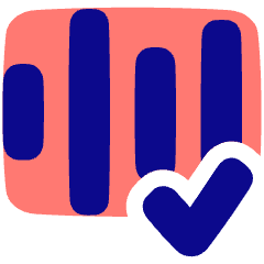 Voice Activation Check Validate Icon from Plump Pop Set