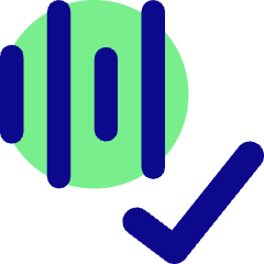Voice Activation Check Validate Icon from Core Pop Set