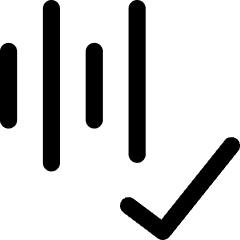 Voice Activation Check Validate Icon from Core Line Set