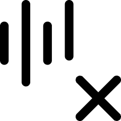 Voice Activation Delete Cross Icon from Core Line Set