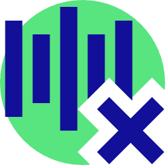 Voice Activation Delete Cross Icon from Sharp Pop Set