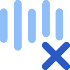 Voice Activation Delete Cross Icon from Flex Flat Set
