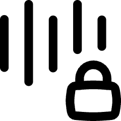 Voice Activation Lock Privacy Icon from Flex Line Set