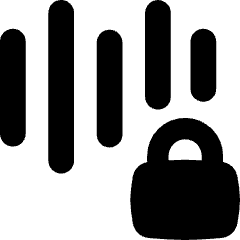 Voice Activation Lock Privacy Icon from Flex Solid Set