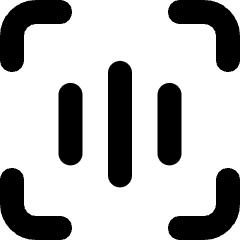 Voice Scan Icon from Micro Line Set